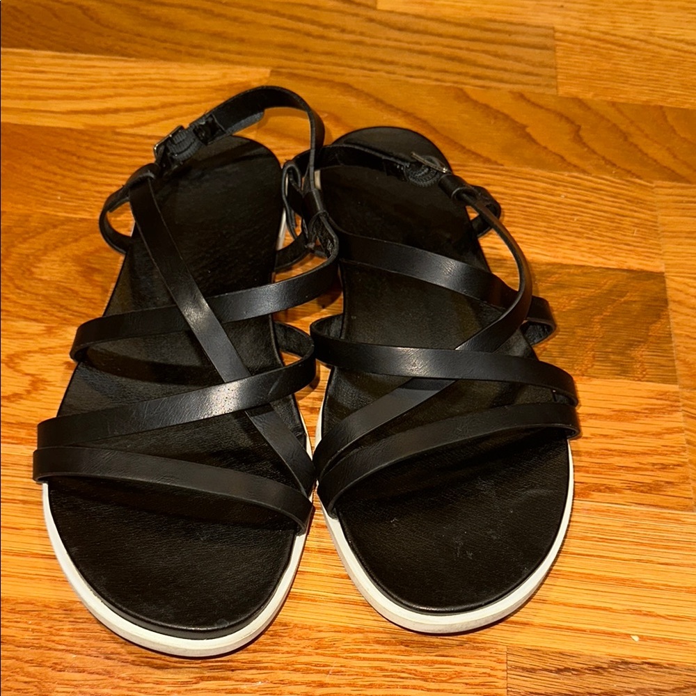 Women's Black Strappy Sandals